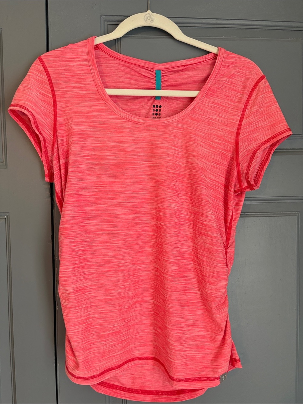 Title Nine Short Sleeve Grace Tee in Coral